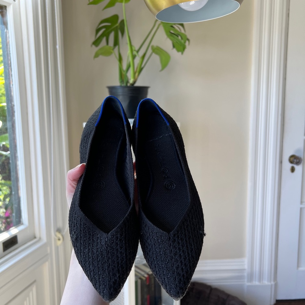 Rothy’s The Point Black Honeycomb size 9